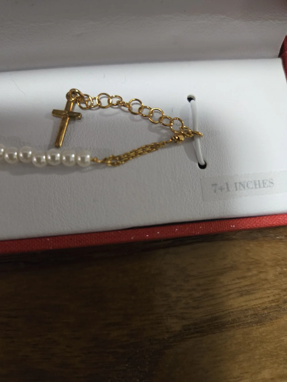 Mia Fiore Italy 7 Inch Bracelet with Cross & Our Lady of Guadalupe 925 Silver